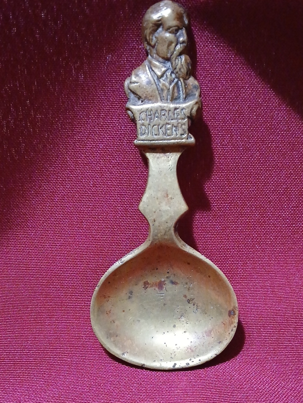 BRASS Charles Dickens Decorative Collectible Spoon